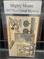 RARE 1957 Post Cereal Mystery Mighty Mouse Card