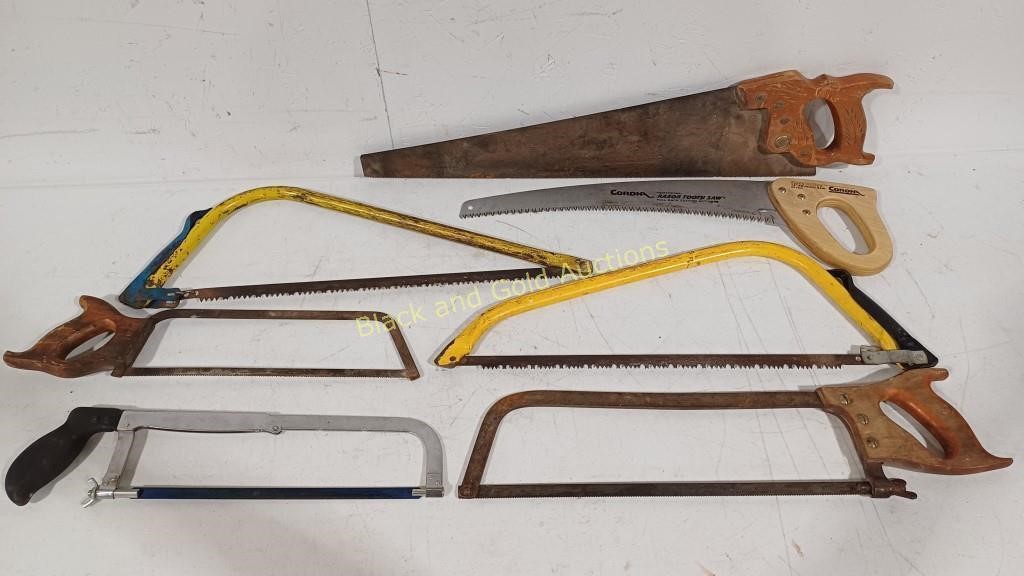 (7) Assorted Hand Saws