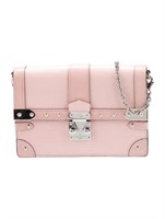 Louis Vuitton Pink Leather Chain-link Shoulder Bag