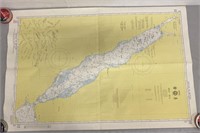 28.5"x43" Red Sea Map W/ Signatures