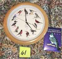 National Audubon Society Quartz Bird Call Clock