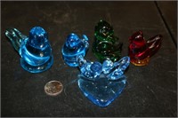 Assorted Glass Birds-Some Signed/Dated