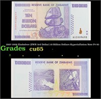 2007-2008 Zimbabwe (ZWR 3rd Dollar) 10 Billion Dol