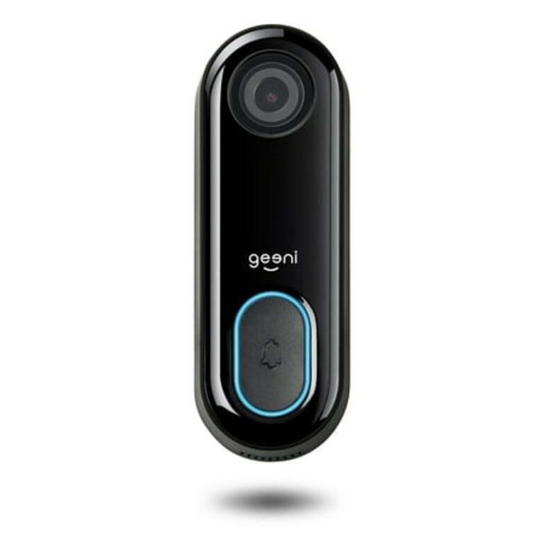 Geeni Video Doorbell Wired Wifi  1080P  Motion Ale