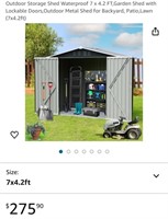 Outdoor Storage Shed (New)