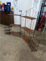 Wicker and Metal Stands