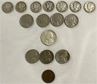 Sixteen Vintage U.S. Coins