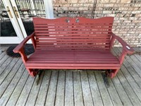 Wood Porch Glider