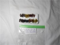35 Hand Tied Wooly Worm Flies