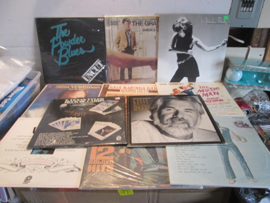 LOT OF 11 ASSORTED VINTAGE RECORDS ALBUMS