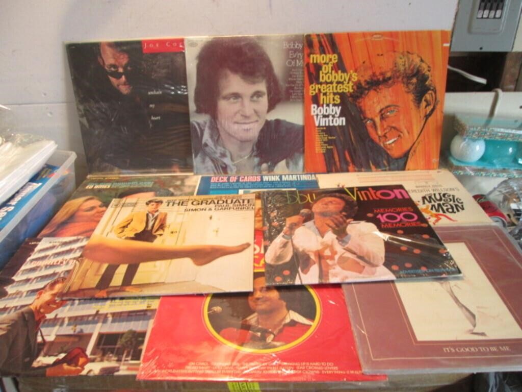 LOT OF 11 ASSORTED VINTAGE RECORDS ALBUMS