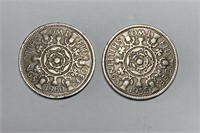1955 & 1960 2 Shilling Coins