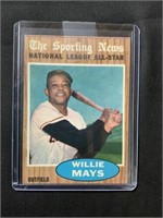 TOPPS 1962 ALL STAR GREAT WILLIE MAYS