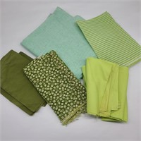 Lot of Vintage Green Palette Fabric