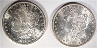 1880-S & 1898 MORGAN DOLLARS CH BU