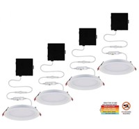 CE 6" Canless LED Recessed Light Kit (4-Pack)