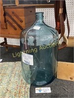 CRYSTAL SPRING FIVE GALLON VINTAGE GLASS WATER JUG