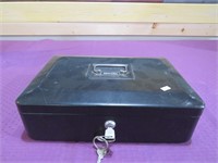 METAL CASH BOX WITH KEY