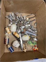 Box of Flatware Salt/Pepper & More