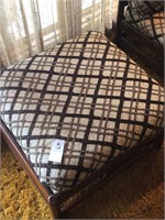 Brown Black cream custom made foot stool or seat