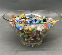 Large Bowl Of Marbles