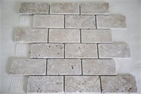 2"x 4"Tumbled Travertine Brick Mosaics X 33 Boxes