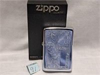 1997 zippo  engraved silver