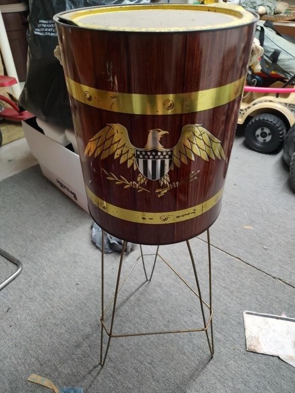 Patriotic Eagle Bucket & Plant Stand