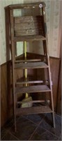 4 Foot Folding Wood Step Ladder