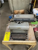 Royal typewriter with stand