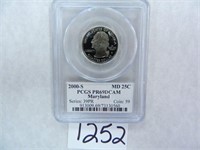 TEN (10) 2000-S Maryland Quarter PCGS Graded PR69