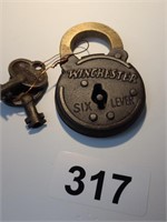 Winchester Brass Lock with keys