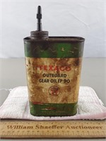 Texaco Outboard Metal Oil Can