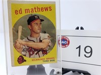 ED MATTHEWS #450 1959 TOPPS