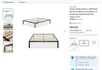 B3290  Sleep Master Metal Bed Frame, Full