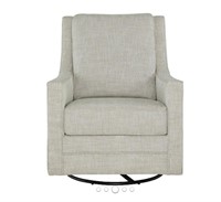 Swivel Glider Accent Chair, Fog