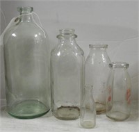 Lot #3872 - Selection of vintage milk bottles