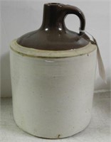 Lot #3873 - Primitive stoneware handled 1 gallon