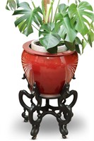 Large Chinese Sang de Beouf Jardiniere,
