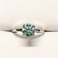 10K WHITE GOLD MOISSANITES(1.05CT)  RING (~SIZE