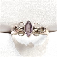 $100 Silver Amethyst Ring