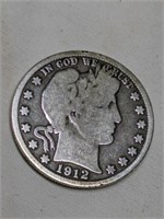 1912S Barber Half Dollar