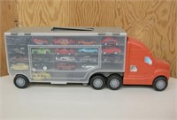 Semi Truck Storage Box w/ Die Cast Toy Cars