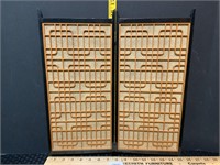 Vintage Doll Screen Architectural Lattice Asian