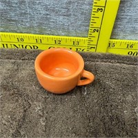 Miniature Orange Ceramic Espresso Mug
