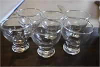 Collection of 6 Vintage Cocktail Glasses