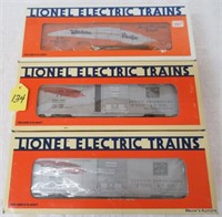 3 Lionel TTOS Convention Cars, OB