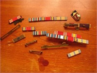US WWII cloth rank uniform tabs