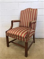 Upholstered Chippendale Style Armchair