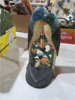 CAST IRON PARROT DOOR STOP